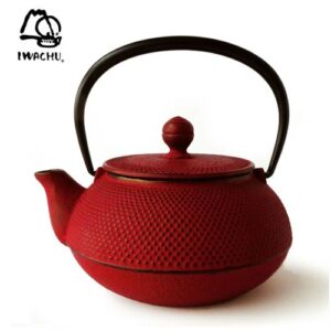 Tetera de Hierro Iwachu Arare Rojo